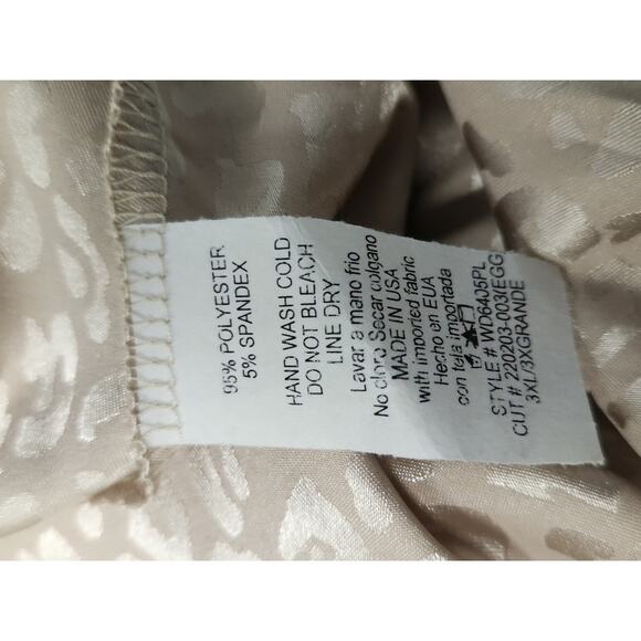 Gee Gee Satin Maxi Dress Women's 3x NWOT Gold Bat Wings, Pockets, Adj Straps - Picture 5 of 8